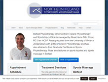 Tablet Screenshot of niphysiotherapy.co.uk